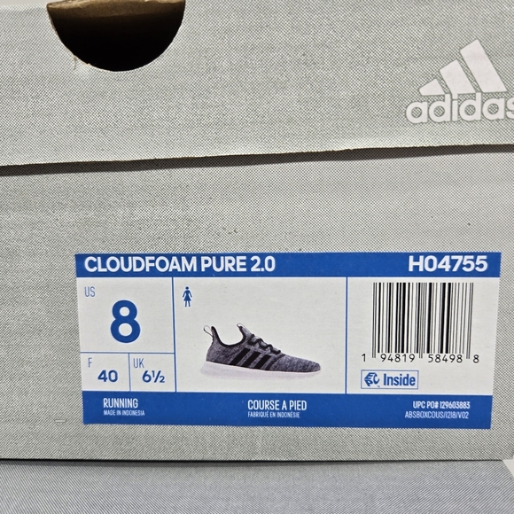 New Adidas Cloudfoam Pure 2.0 Women's Running Shoes Size 8 - Picture 8 of 8